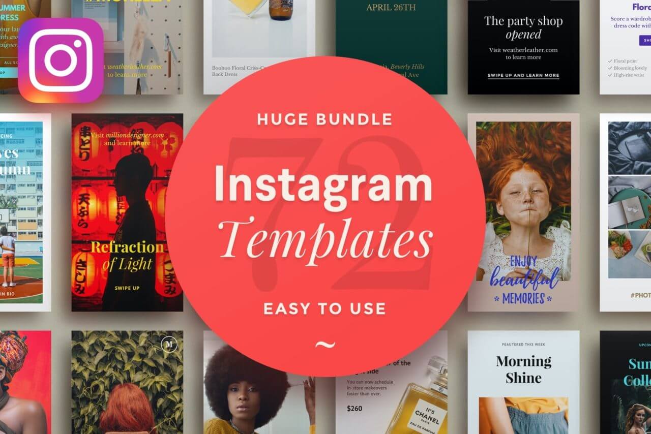 Easy to use Instagram templates