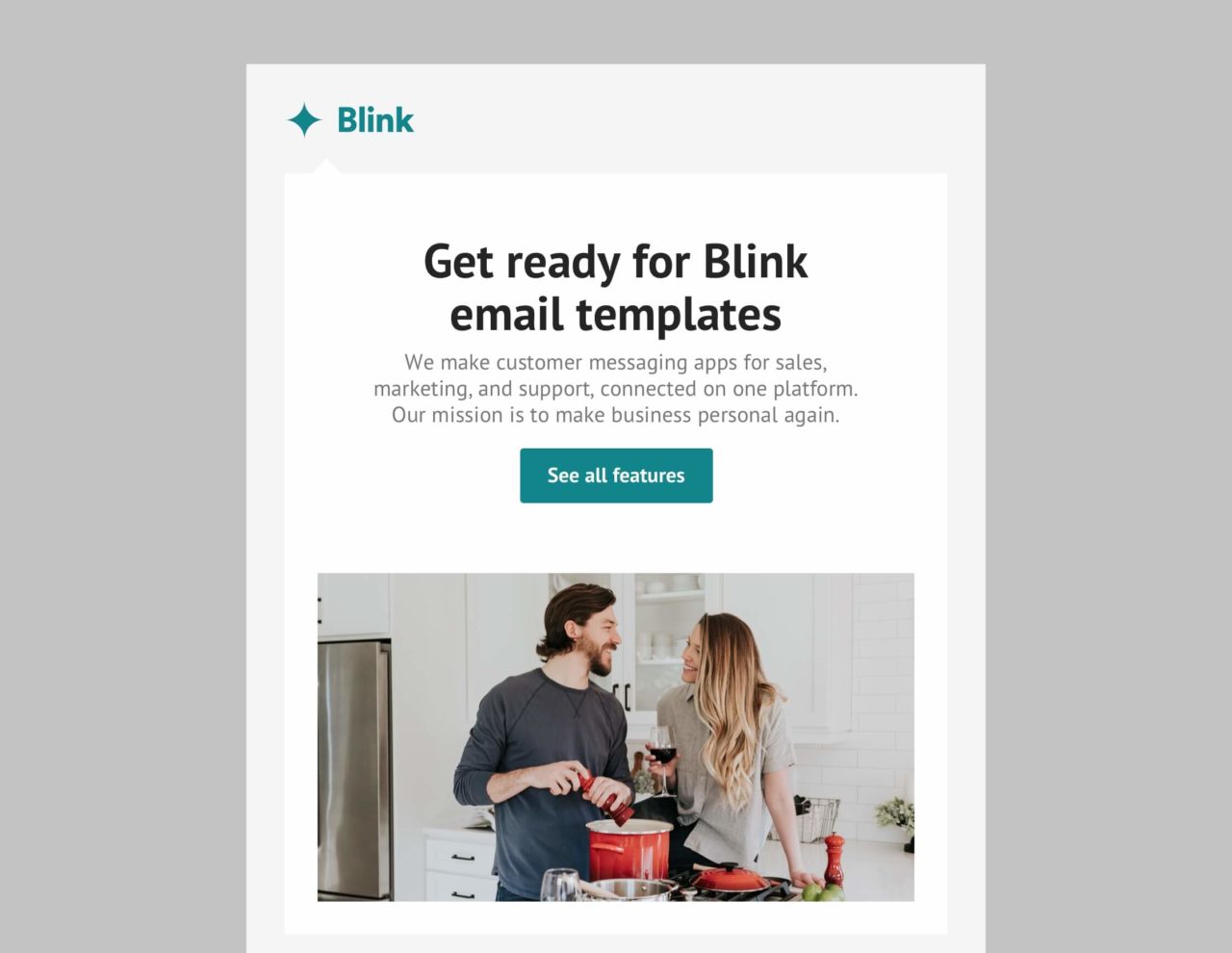 Blink: Announcement Email