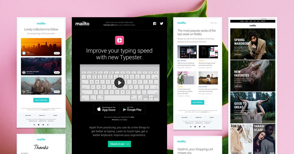 Mailto newsletter email template
