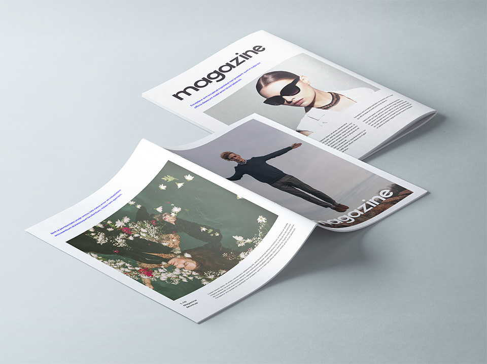 A4 PSD Magazine Booklet Mockup Vol2