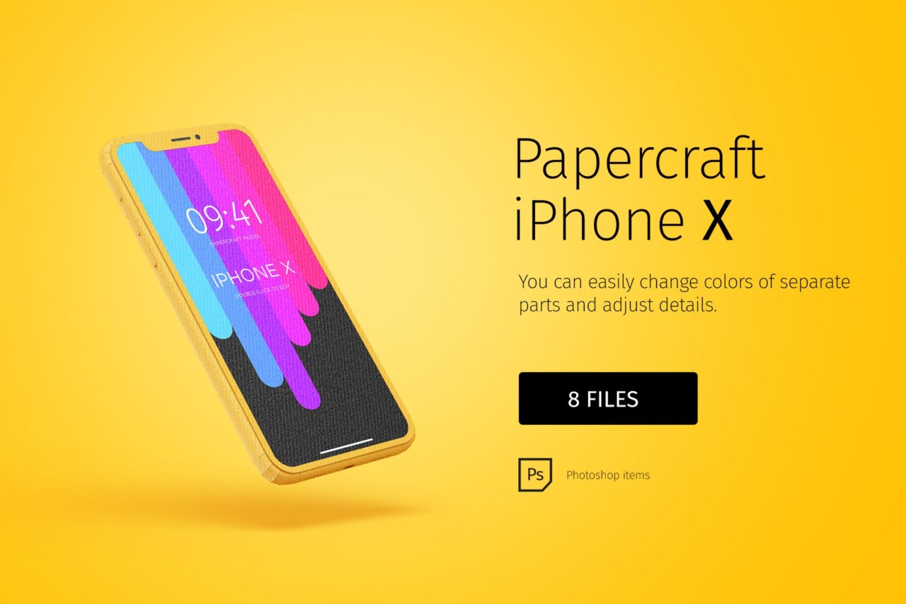 Paper Model iPhone X