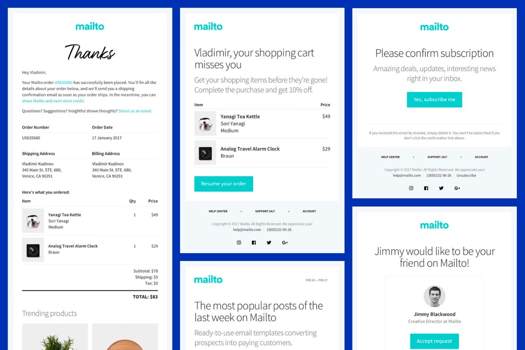 Responsive HTML Email Templates