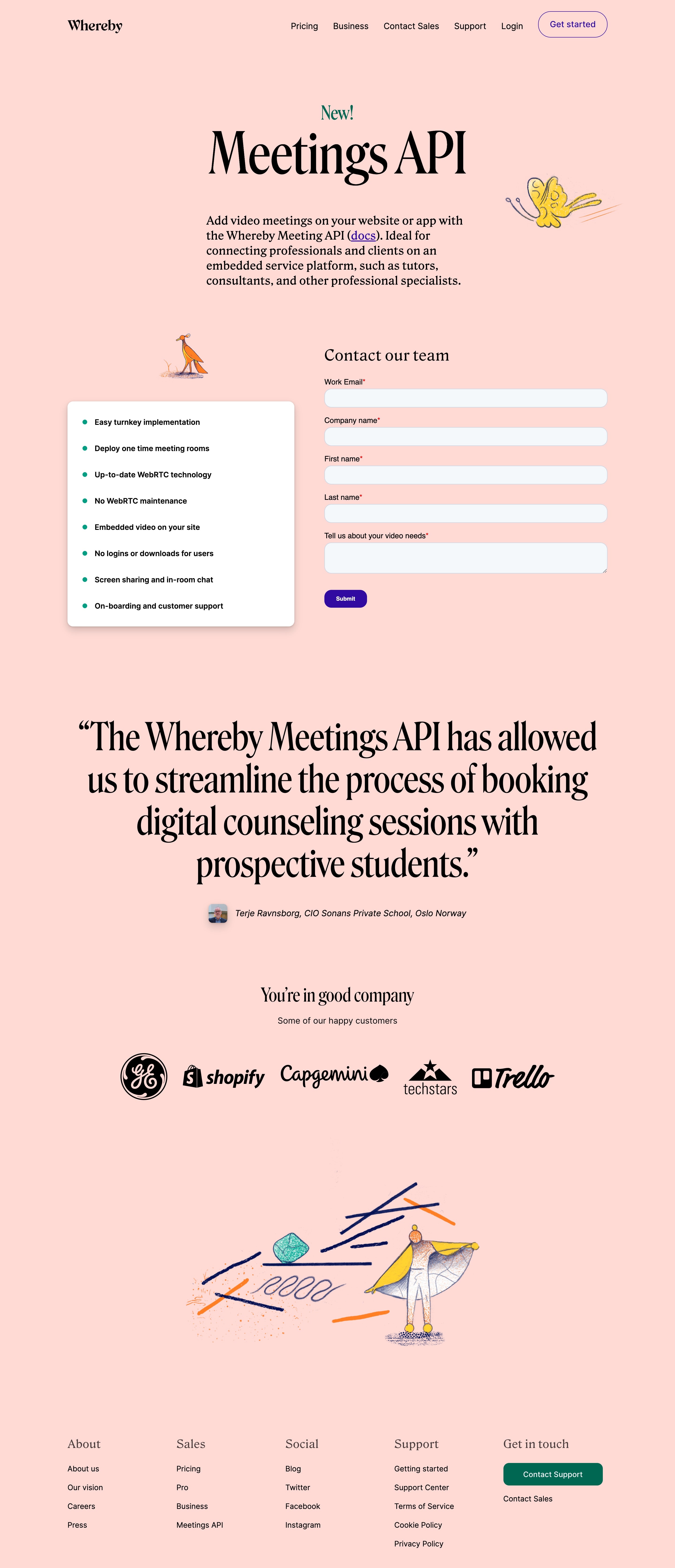 whereby meetings api page