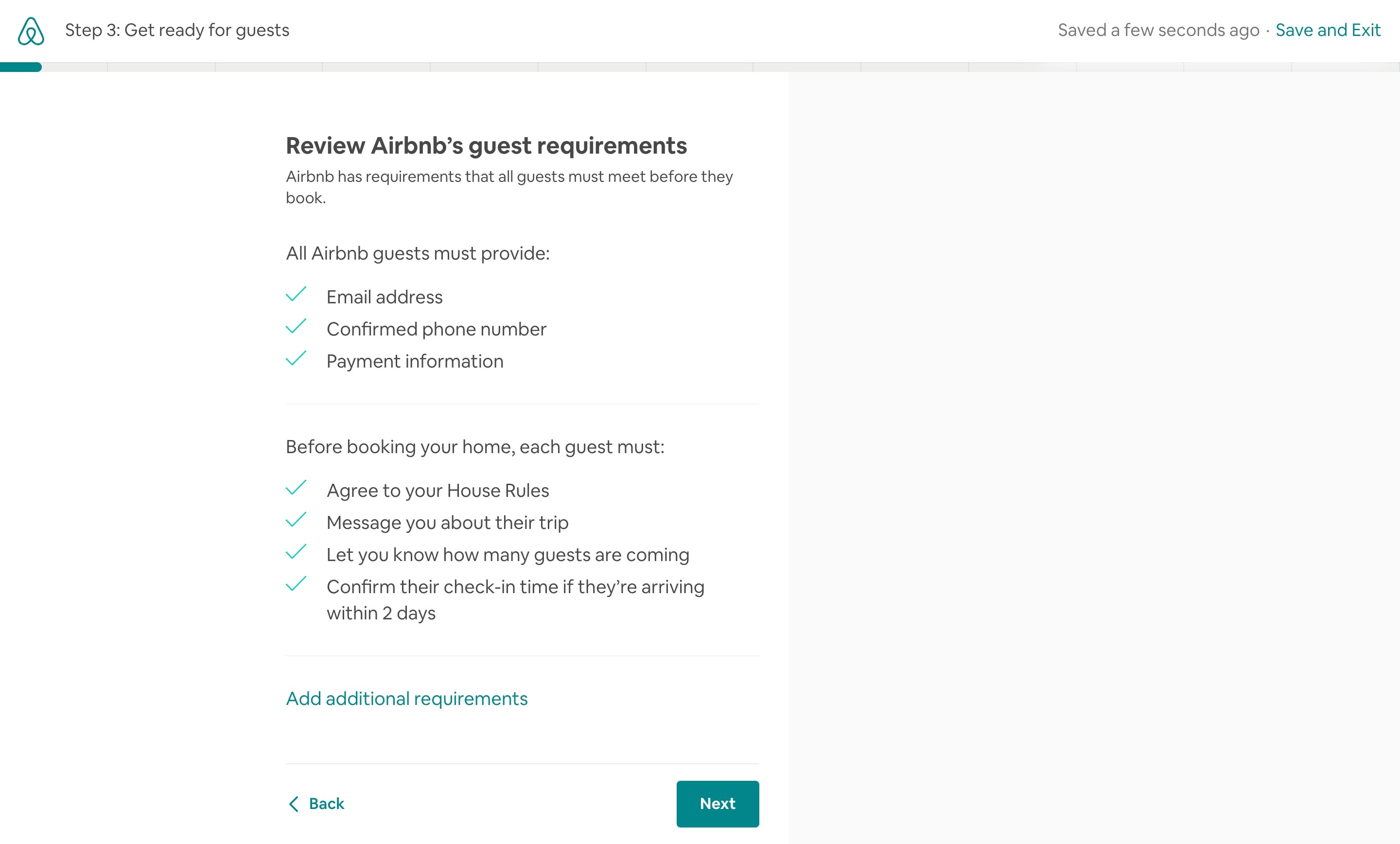 review airbnb guest requirements