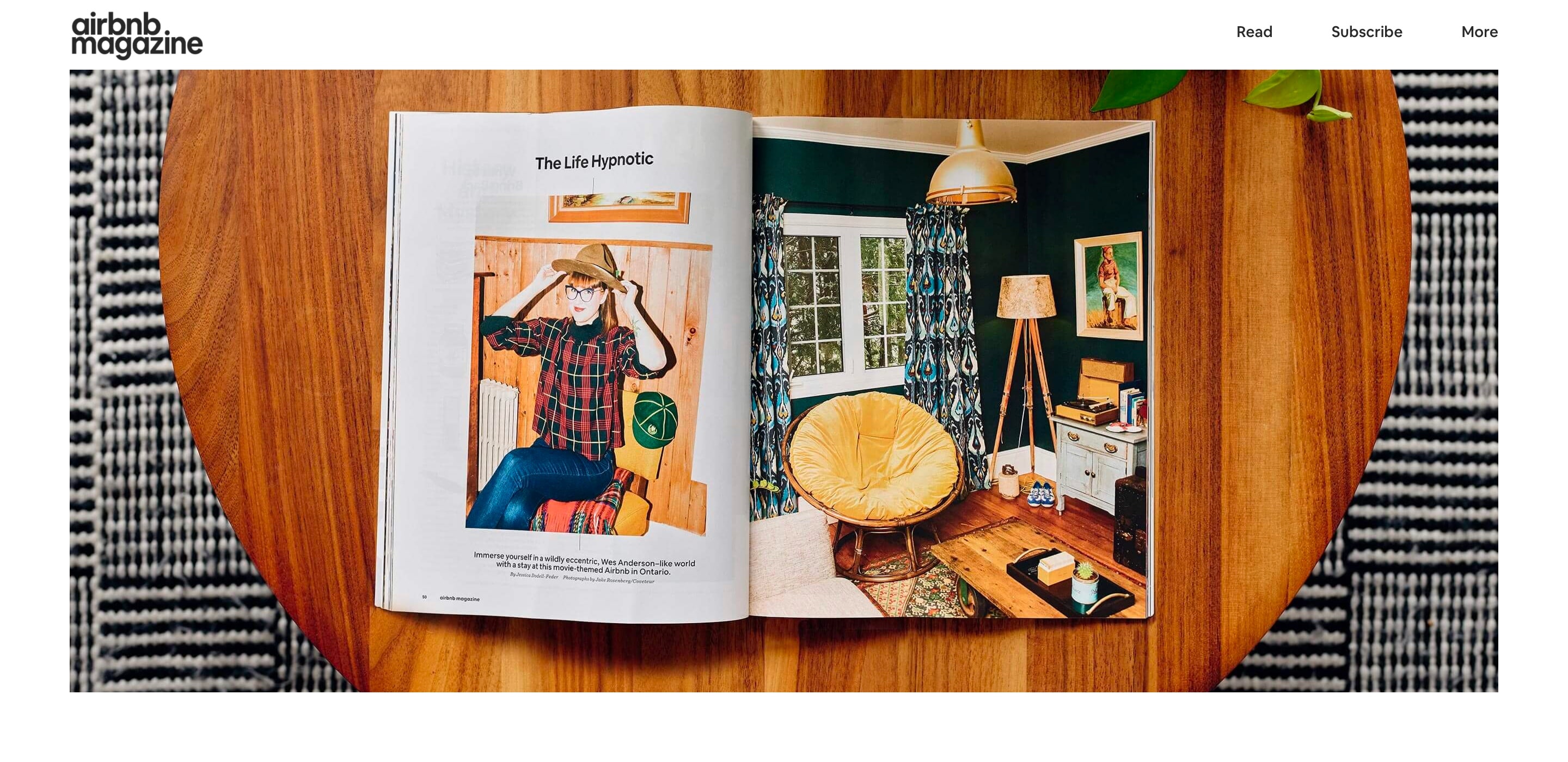 airbnb magazine design